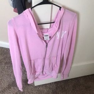 Victoria’s Secret pink knitted zip up jacket